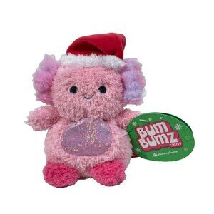 BumBumz Aimee The Axolotl 4.5" Plush Toy Christmas HolidayBumz Series Pink
